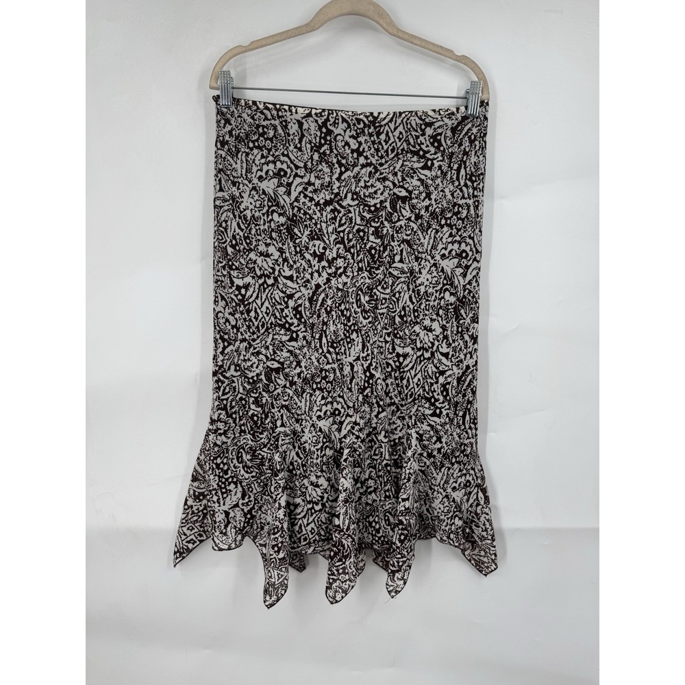 Dressbarn Fairy Grunge Skirt Women 10 Brown Artsy Bohemian Academia‎ Granolagirl